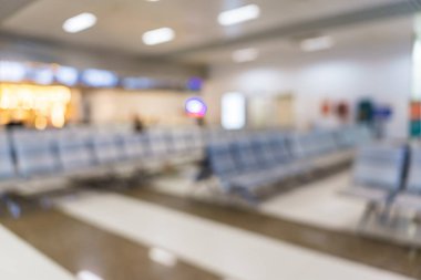 Soyut bulanıklık ve arka planda havaalanında defocused