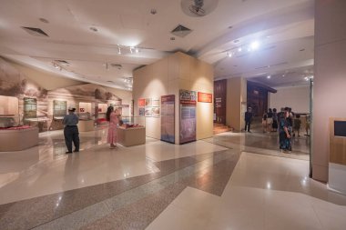 Vung Tau, VIETNAM 4 Mayıs 2024: Vung Tau kıyı kentinin tarihi müzesinde. Vietnam 'ın en ünlü turistik şehirlerinden biri.