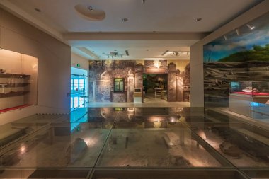 Vung Tau, VIETNAM 4 Mayıs 2024: Vung Tau kıyı kentinin tarihi müzesinde. Vietnam 'ın en ünlü turistik şehirlerinden biri.