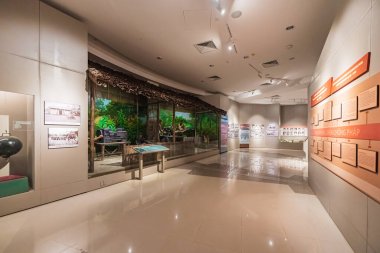 Vung Tau, VIETNAM 4 Mayıs 2024: Vung Tau kıyı kentinin tarihi müzesinde. Vietnam 'ın en ünlü turistik şehirlerinden biri.