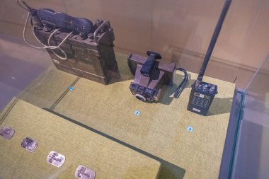 Vung Tau, Vietnam 4 Mayıs 2024: Vung Tau şehrinin Ba Ria Vung Tau Müzesi 'ndeki sergi alanı. Vung Tau, Vietnam 'ın en ünlü turistik şehirlerinden biridir..