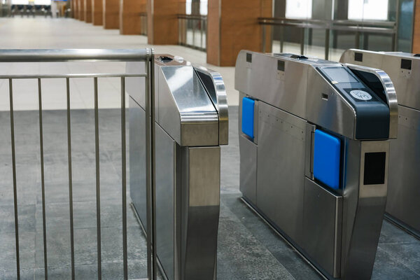 Ho Chi Minh city, Vietnam - 15 Dec 2024: Interior view of the metro train entering the Opera House station. An intermodal transfer station complex, part of the Ho Chi Minh City Metro 01 system. Travel concept.