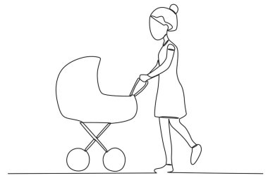 Esneme hareketleri yapan bir adam. Park etkinlikleri tek satırlık çizim