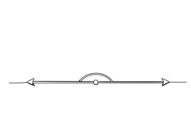 45 derecelik keskin bir açı. Açılar tek satırlık çizim