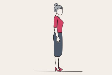 45 derecelik keskin bir açı. Açılar tek satırlık çizim