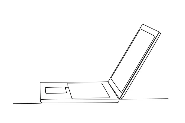 Ein Spitzer Winkel Von Grad Winkeleinzeilige Zeichnung — Stockvektor