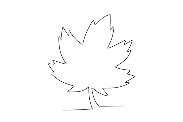 Sebuah Tangan Memegang Bendera Kanada Gambar Satu Baris Hari Kanada - Stok Vektor