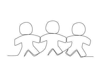 İnsan nüfusunun bir örneği. Dünya nüfusu tek satır çizimi