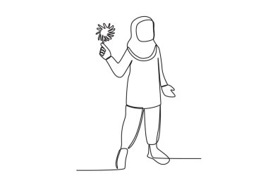 Bir kadın İslami yeni yılı kutluyor. İslam 'ın yeni yılı tek satırlık