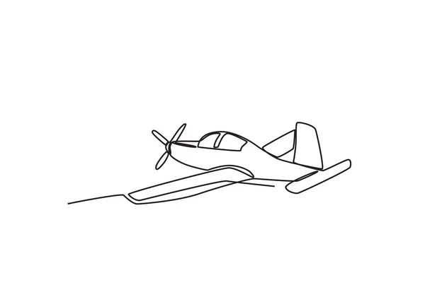 Летит Древний Самолет Винтажная Плоскость — стоковый вектор