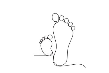 Doğum ve bebek kaybının sembolleri. Hamilelik ve bebek kaybı farkındalığı bir satırlık çizim ayı