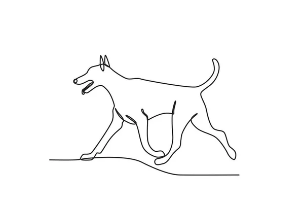 Собака Скачет Всемирный День Животного — стоковый вектор