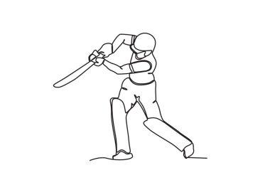 Bir adam topa aşağıdan vuruyor. Cırcır böceği çizimi