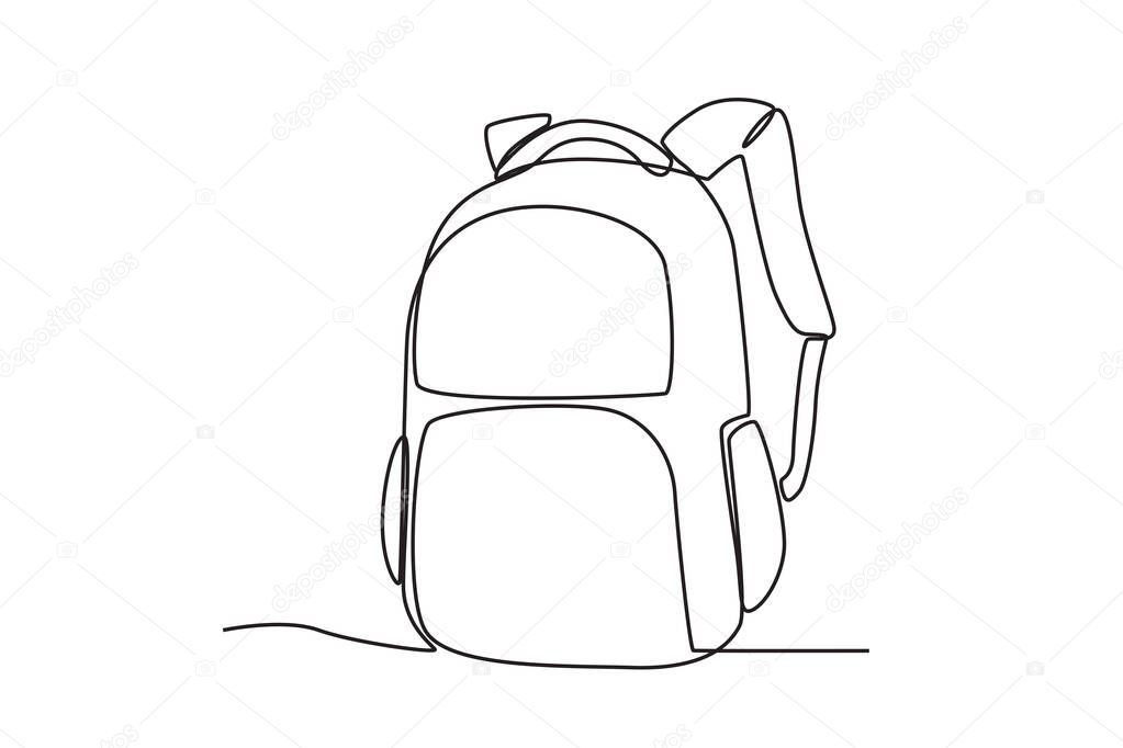 Dibujo de un bolso escolar new arrivals