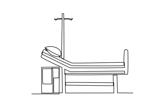 Иллюстрация Комнаты Интенсивной Терапии Индивидуальный Рисунок Отделении Интенсивной Терапии — стоковый вектор