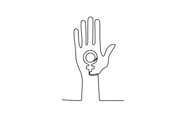 Ruka Násilnou Kazetou Mezinárodní Den Pro Odstranění Násilí Proti Ženám — Stockový vektor