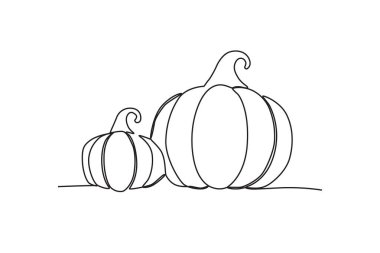 İki köylü balkabağı. Şükran Günü çizimleri