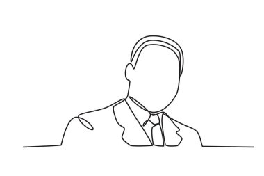 Martin Luther King Günü konsepti. Martin Luther King Günü tek satırlık çizim