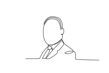 Martin Luther King yakından baktı. Martin Luther King Günü tek satırlık çizim