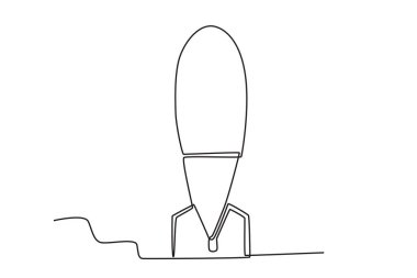 Patlamaya hazır bir nükleer silah. Nükleer silah tek çizgi çiziyor.