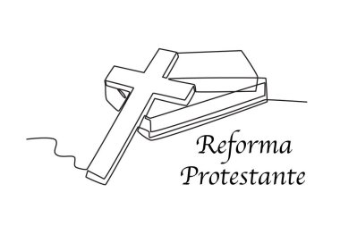 Bir haç ve bir İncil. Protestanları yeniden biçimlendirin.