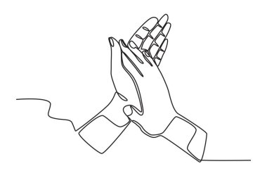 El çırpmanın en üst görüntüsü. Alkışlar tek satırlık.