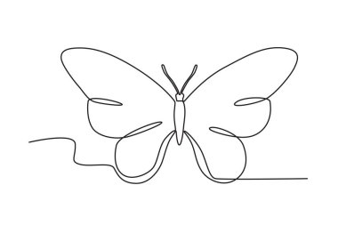 Kelebek manzaralı. Kelebek çizimi