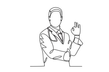 Vücut ısısını ölçmek için termometre. Ulusal doktorlar günü çizimi