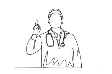 Vücut ısısını ölçmek için termometre. Ulusal doktorlar günü çizimi