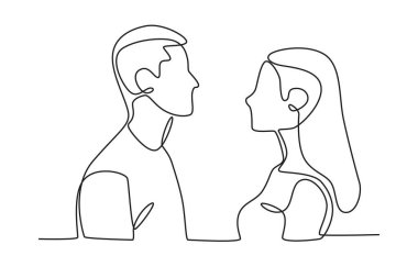 Çiftler tatillerinin tadını çıkarıyor. Çift tek çizgi çiziyor.