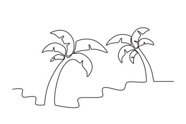 Kumsalda güneşlenen bir kadın. Plaj tek sıra çiziyor.