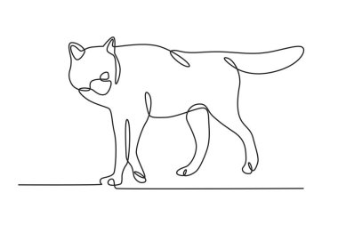 Bir kurt yiyor. Kurt tek çizgi çiziyor