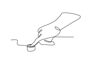 Sol serçe parmağında mor mürekkep. Endonezya Seçimleri tek satırlık