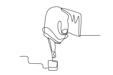 Sol serçe parmağında mor mürekkep. Endonezya Seçimleri tek satırlık