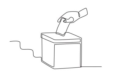 Sol serçe parmağında mor mürekkep. Endonezya Seçimleri tek satırlık