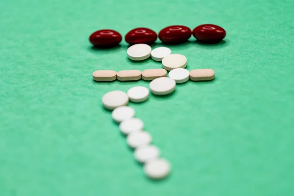 Tento Obrázek Zdravotní Péče Pilulky Jsou Indické Rupie Symbol — Stock fotografie