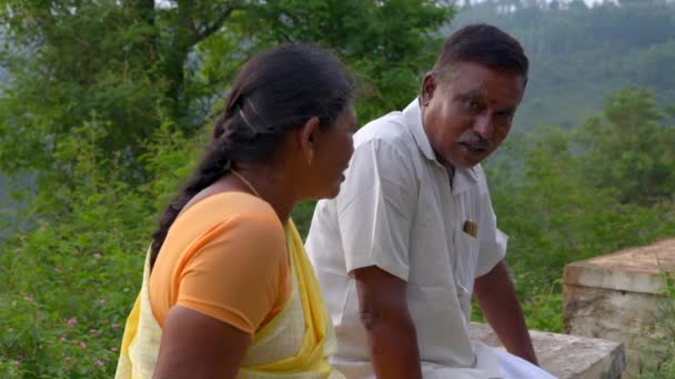 Den Här Videon Handlar Ett Kärleksfullt Indiskt Par Sina Gyllene — Stockvideo