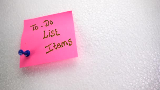 Video Ini Tentang Sticky Notes List — Stok Video