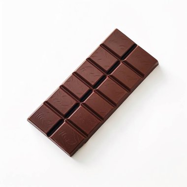 tasty and delicious chocolate bar pieces on a white background clipart