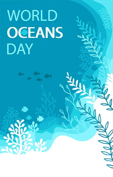 Imagine Decorativă Stilizată Unei Țestoase Mare Vieții Subacvatice World Oceans — Vector de stoc