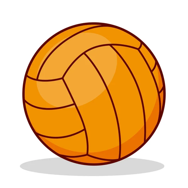 Vector Illustratie Van Een Volleybal Geïsoleerd Een Witte Achtergrond — Stockvector
