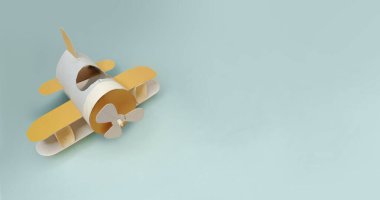 Tuvalet kağıdı tüplerini oyuncak bir uçağa dönüştürme fikri. Çocuklar için el yapımı yaratıcılık fikri