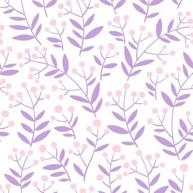 Vektör kusursuz desen. El çizimi çizimi. Dut ve yapraklarla sarmaş dolaş dalların silueti.