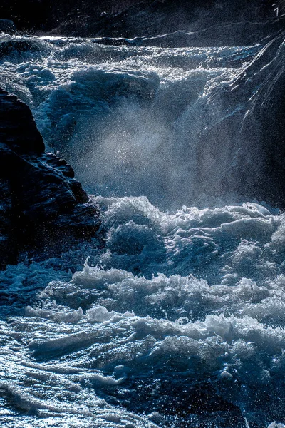 Sea Water Wave Ocean Waves Blue Nature Beach Surf Foam — 图库照片