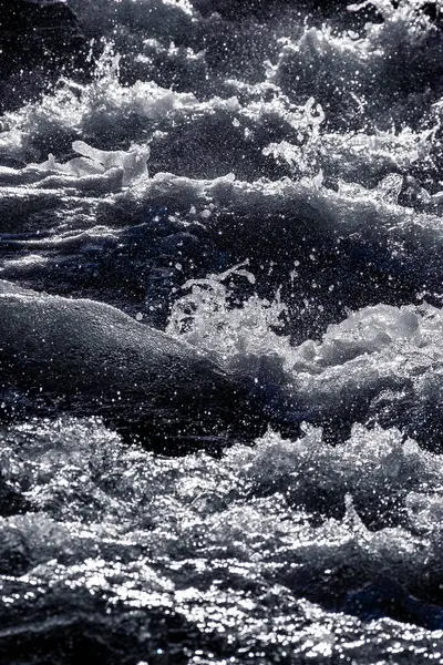 Mer Eau Vague Océan Vagues Bleu Nature Plage Surf Mousse — Photo