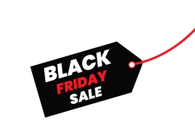 Kara Cuma etiket vektörü