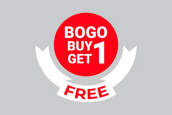Bogo Kaufen Erhalten Freien Verkaufsvektor — Stockvektor