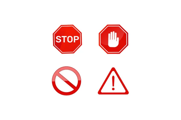 Signos Advertencia Icono Vector Elemento — Archivo Imágenes Vectoriales