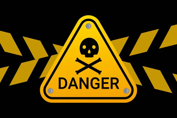 Signes Danger Élément Vectoriel — Image vectorielle