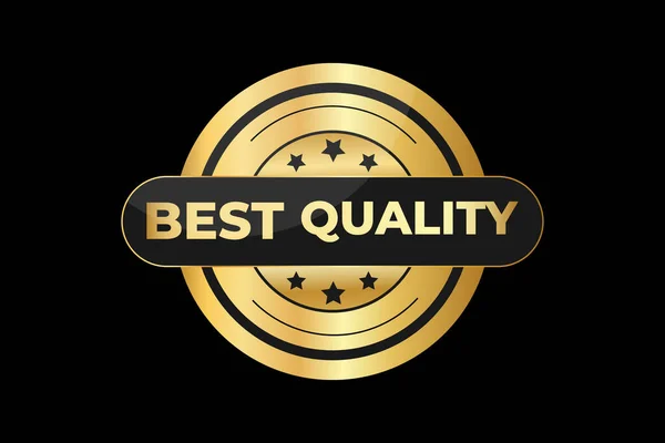Beste Qualität Goldabzeichen Design Vektor — Stockvektor